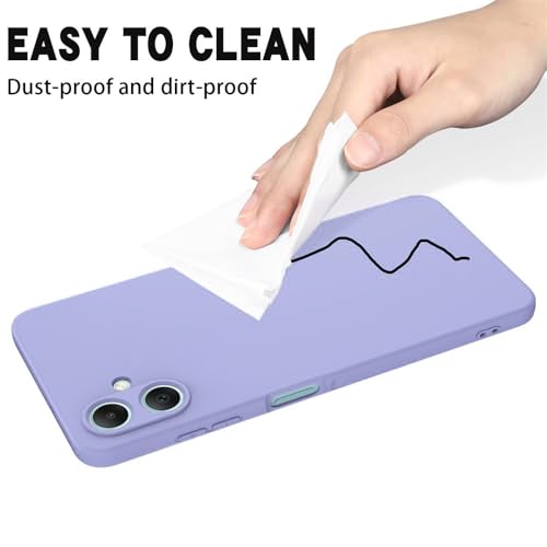 Image of Back Cover for Samsung Galaxy A06 5G / A06 4G | Full Camera Protection | Premium Liquid Silicon Case | Flexible Bumper Case for Samsung Galaxy A06 5G / A06 4G (Purple)