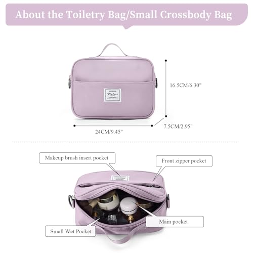 Travel Weekender Bag for Women,Travel Duffel Bag with Computer Compartment, Overnight Carry On Tote Bag with Trolley Sleeve for Weekend Travel Business Trip,Purple4