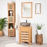 muebles zenia boulevard 50 x 40 x 75 cm. Wanda collection Mueble Zen para Cuarto de baño de Teca 50 cm