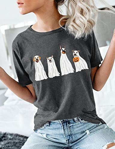 Surbepo Halloween Pumpkin Shirts Women Fall T-Shirts Cute Autumn Graphic Tees Thanksgiving Tops thumb #1