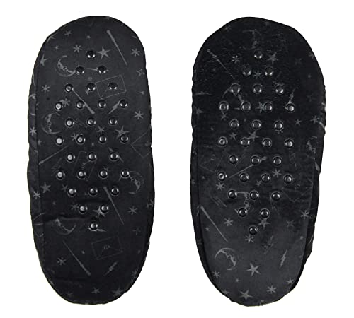 Harry Potter Pantufas de Hogwarts Crest bordadas com sola antiderrapante para mulheres e homens (gra