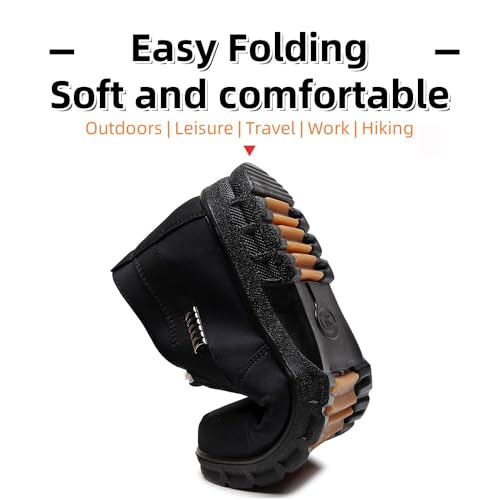 Asifn Men's Snow Boots Fashion Light Weight Comfortable Hiking Outdoor Walking Boots Waterproof Warm Fur Lined Booties3