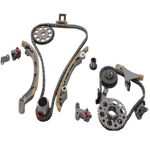 AUCERAMIC 9-4221S Timing Chain Kit Fit for 2006-2008 2010-2015 Toyota Hilux 2005-2015 Tacoma Hiace 2010 4Runner 2.7L L4 2TRFE Replace # 135060C040 1350775010