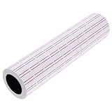 Mipcase Étiquettes De Prix Autocollantes Lot De 10 Rouleaux Blanc Lignes Rouges Étiquettes Auto-adhésives Pour 5000 Pièces Pour Magasins Expositions Et Restaurants