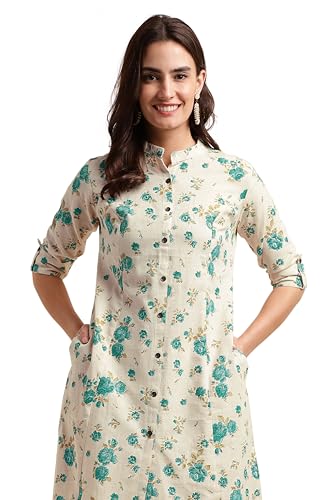 Image of MIRCHI FASHION Women Rayon Sequin Embroidery and Polka Dots Print Straight Kurta