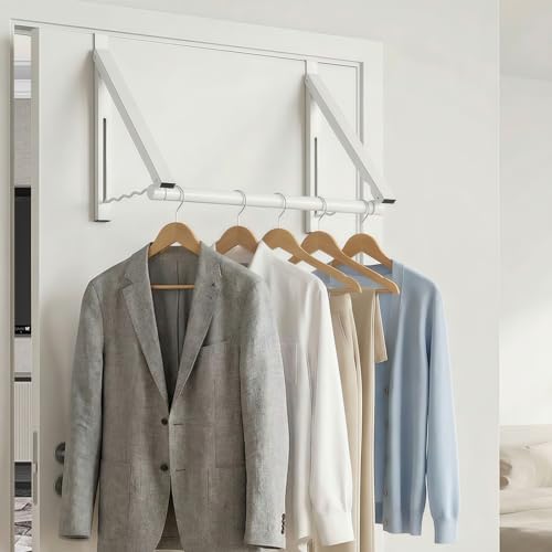 Over The Door Hanger Space-Saving Drying Rack for Coats & Clothing