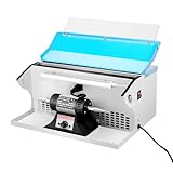 Jewelry Polishing Machine, 110V 500W Bench Top Polisher 10000rpm with Dust Collector LED Light Desktop Low Noise Multifunction Polishing Buffing Machine for Jewelry Metal Wood Rock (500, Watts)