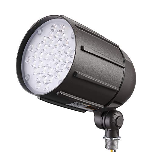 LEONLITE 30W LED Spotlight with Knuckle Mount, Outdoor Landscape Lighting for 100-277V, UL-Listed, 5000K Daylight