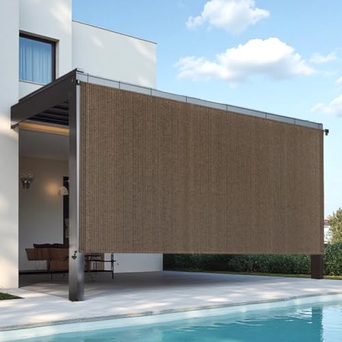 Seekverse Mocha Outdoor Roller Shade