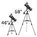 Celestron – AstroMaster 114EQ Newtonian Telescope – Manual Reflector for Beginners – Aluminized Mirror – Adjustable-Height Tripod – Includes Accessories Plus Astronomy Software Package
