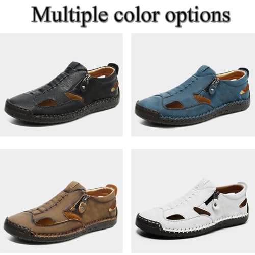 Men's Closed Toe Sandals, Mens Dress Sandals, Mens Orthopedic Hollow-Out Summer Sandal Male Shoe Casual Breathable2