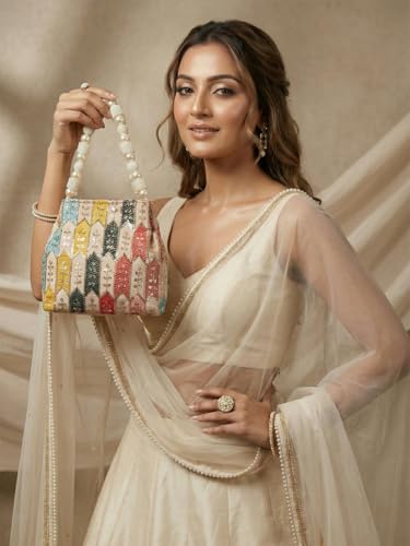 Image of Adiva Potli Handbags For Women | Potli Bags For Ladies For Wedding | Potli Bags For Women | Wedding Bags For Woman | Batwa Potlis Hand Bag | Designer Potli Bag For Ladies For Marriage