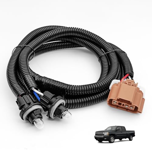 15768809 15764121 15082619 Rear Bumper License Plate Light Harness Compatible with Chevy Avalanche/Chevy Classic Silverado/GMC Classic Sierra