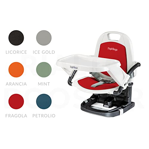 Image of Peg Perego Rialto - Booster Seat - Suitable for Children 6 Months and Up - Made in Italy - Fragola (Red) (IMRIASNA03PL59)