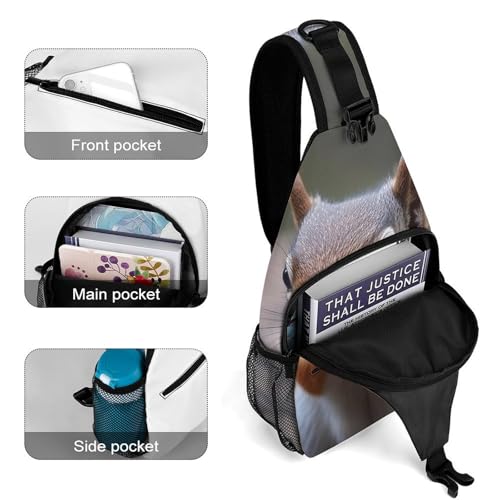 Mochila deportiva tipo sling para senderismo miniatura 4