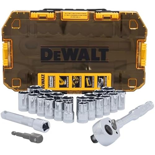 23PC TOUGH BOX 1/2IN DR SOCKET SET