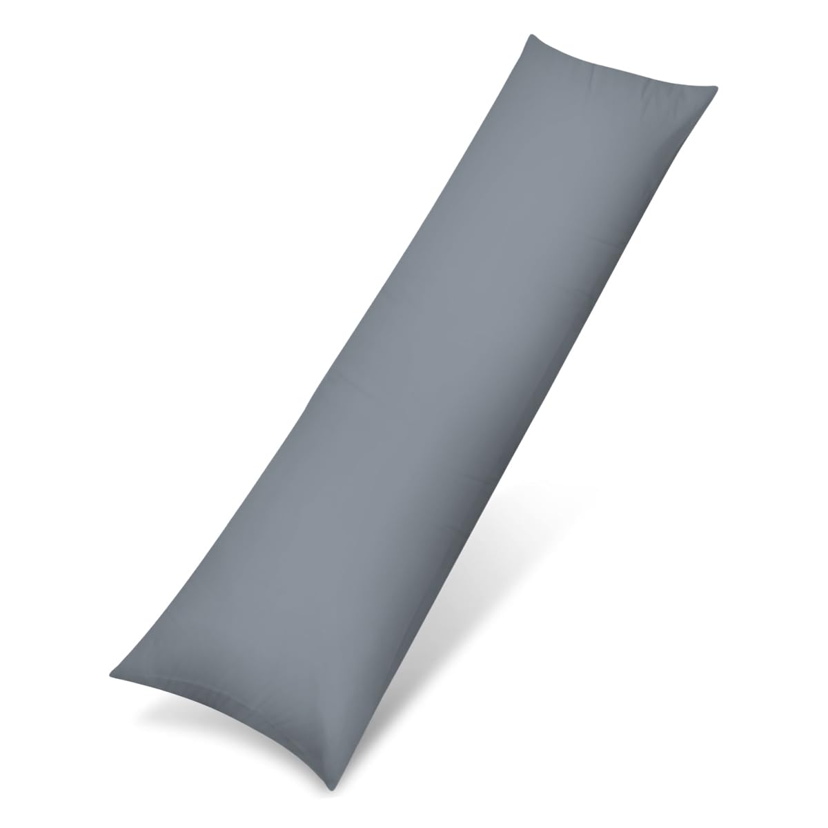 Rohi Bolster Pillow Cases - Soft Polycotton Body Pillow Cover – Hypoallergenic & Breathable Long Pillow Cover (4.6ft (54") Double Bed, Grey)