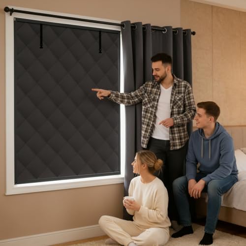 Couverture de fenetre vitre froide film thermique isolant sous sol
