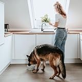 Hunter EIBY Keramik-Napf, Futter- und Trinknapf, rutschhemmend, 1100 ml, grau