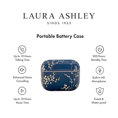 Image of Laura Ashley Skylark True Wireless Earbuds for iPhone & Android - (ENC) Enhanced Noise Cancelling Bluetooth Earbuds with Mic - Up to 45 Hours Battery Life 5.4 Bluetooth Ear Buds - in Ear Headphones