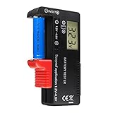 Universal Battery Tester, Small Digital Battery Volt Checker for AA AAA C D 9V 1.5V Button Cell Batteries,Battery Tester Detector for Household Batteries,Battery-Free Operation