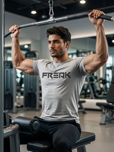 Image of 3Colours RGB Men's Gym Wear T-Shirt - Moisture-Wicking, Quick-Dry, Athletic Fit Workout Tee -Freak