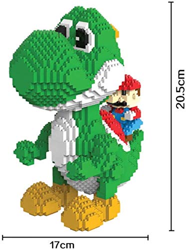 RSVT Mini Bausteine ​​Mario Yoshi Set Serie Cartoon Anime Figuren Montiertes Modell Pädagogische Spielzeug Für Kinder,A Set