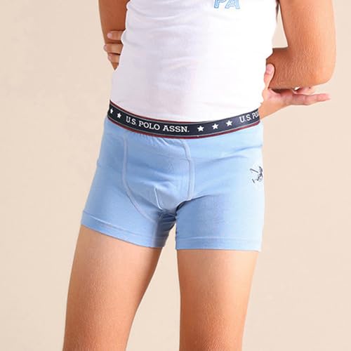 Image of U.S. Polo ASSN. Boy's Cotton Casual Style Trunks (Pack of 2)