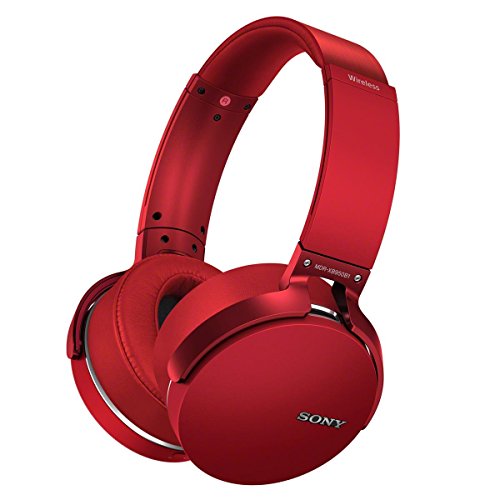 Sony XB950B1 Extra Bass Wireless Headphones with App Control, Red