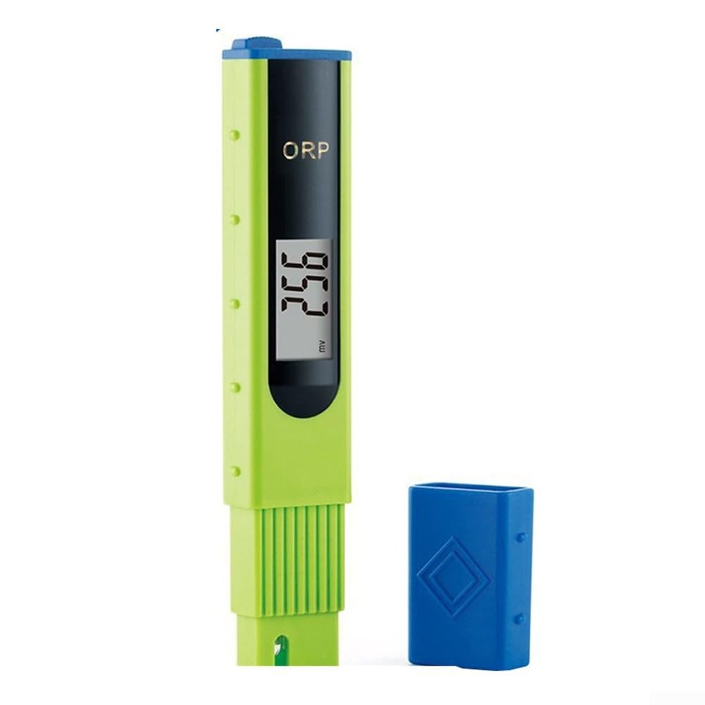 ORP Misuratore di potenziale di riduzione dell'ossidazione Tester -1999 ~ +1999mV, Compensazione automatica della temperatura 0-50 ℃, grande display, portatile con custodia per acquari, piscina, acqua