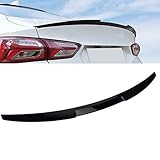 Rear Trunk Spoiler Wing Fit for Chevrolet Malibu 2016-2024,Painted Glossy Black Rear Tail Wing Diffuser