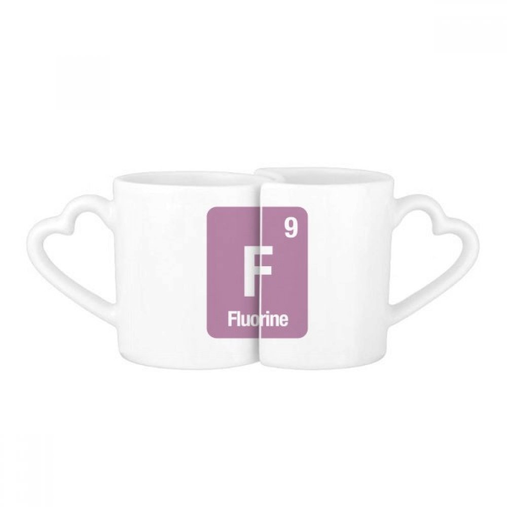 Mugs couple Fluor science céramique blanche tasse cadeau original