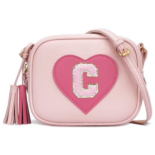 Image of KKXIU Birthday Gifts for Girls Initial Toddler Purse Cute Kids Crossbody Bag