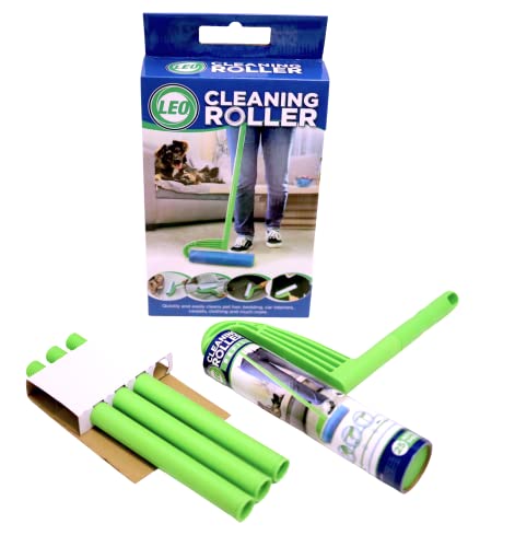 Rodillo de pelusa Leo MegaClean de 10 pulgadas con mango extensible para limpieza del hogar 7
