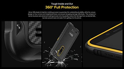 Rugged Mobile phone,Ulefone Armor X8 Android 10 Smartphone IP68 Waterproof, 4GB+64GB, 256GB External SD,13MP Triple Camera Underwater, 5080mAh Battery, NFC Fingerprint, 5.7’’ HD+ Screen,Orange