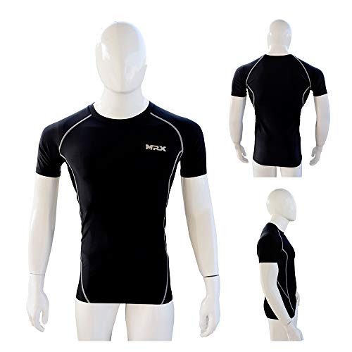 MRX BOXING & FITNESS Men’s Compression Shirts Athletic Gym Training Workout Rash Guard Full Sleeve Base Layer Top3