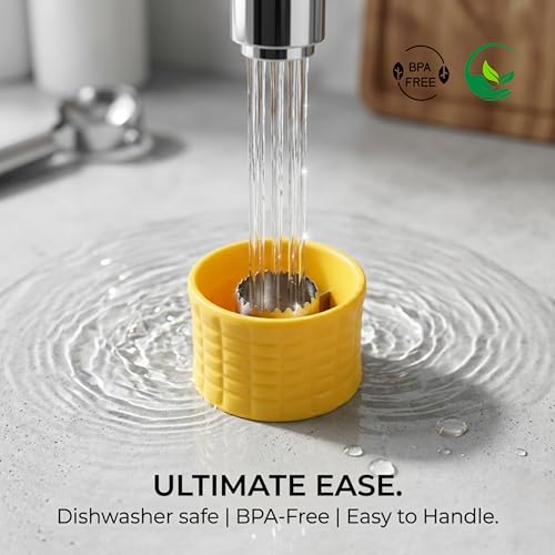 Image of Sweet Corn Stripper Tool Stainless Steel Corn Kernel Remover with Plastic Body | Corn Peeler Cutter for Kitchen | Easy Corn Cob Kernel Remover for Cooking (Multicolor, 1 Pc)