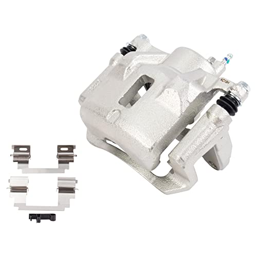 Image of TRQ Front and Rear Brake Caliper Set Zinc Coated Brackets Compatible with 2003-2006 Pontiac Vibe 2005-2008 Toyota Matrix 2005-2006 Corolla