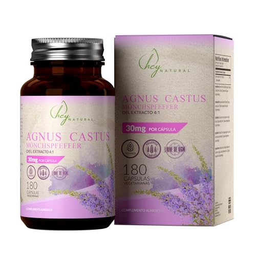 HN Vitex Agnus Castus | 180 Agnus Castus Cápsula - 30mg Vegana Agnus Castus Vitex per Dose | Suplemento para Apoyar la Salud de la Mujer | Sin OGM, Gluten ni Alérgenos | Fabricado en el RU