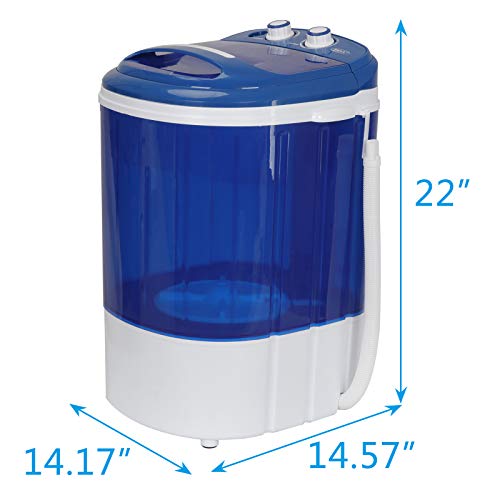 Super Deal SD190115 Portable Mini Washer And Spinner Combo, 5.7 Lbs Capacity Compact Washing Machine With Spin Cycle Basket And Drain Hose For Rv Apartments Dorms Camping Traveling, Semi-Automatic Laundry 110V thumb #5