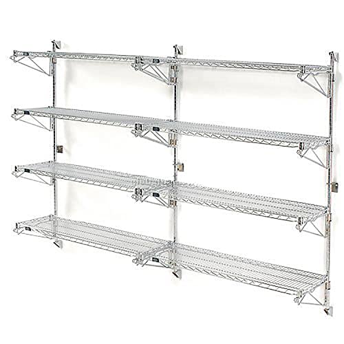 Nexel Poly-Green Wall Mount Wire Shelving, 54