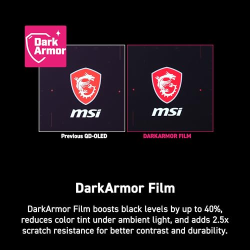 Image of msi MAG 321UP QD-OLED X24 32 inch Class 4K UHD Gaming OLED Monitor - 16:9 - Metallic Black - 31.5 inch Viewable - Quantum Dot - 3840 x 2160-1.07 Billion Colors - Adaptive Sync /FreeSync Premium Pro /G-sync Co