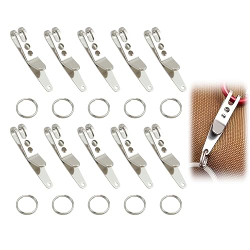 OMASUNB 10PC Deep Carry Pocket Clip Set, Heavy - Duty