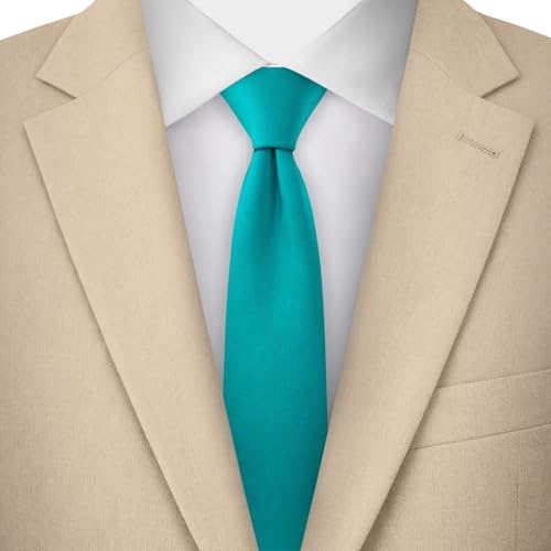 Image of Jacob Alexander Men's Skinny Width 2 inch Solid Color Tie