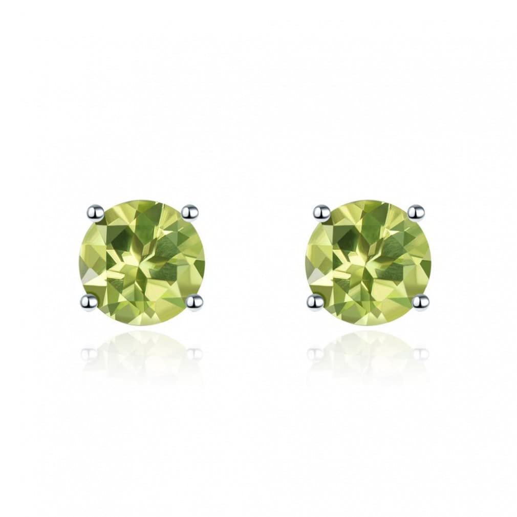 Boucle d'oreille diopside de chrome vert en argent, le cadeau idéal - 2