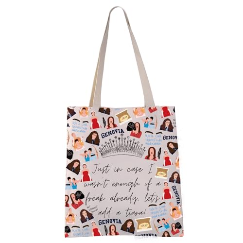 VAMSII T P Diaries Tote Bag Princess Genovia Gift for Movie Fans (ADD A TIARA Tote)