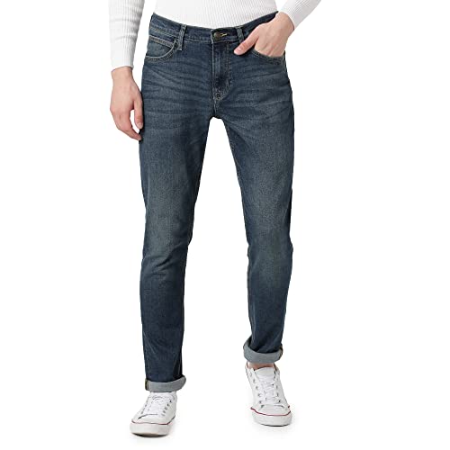 Image of Lee Men's Bruce Skinny Fit Mid-Rise Jeans