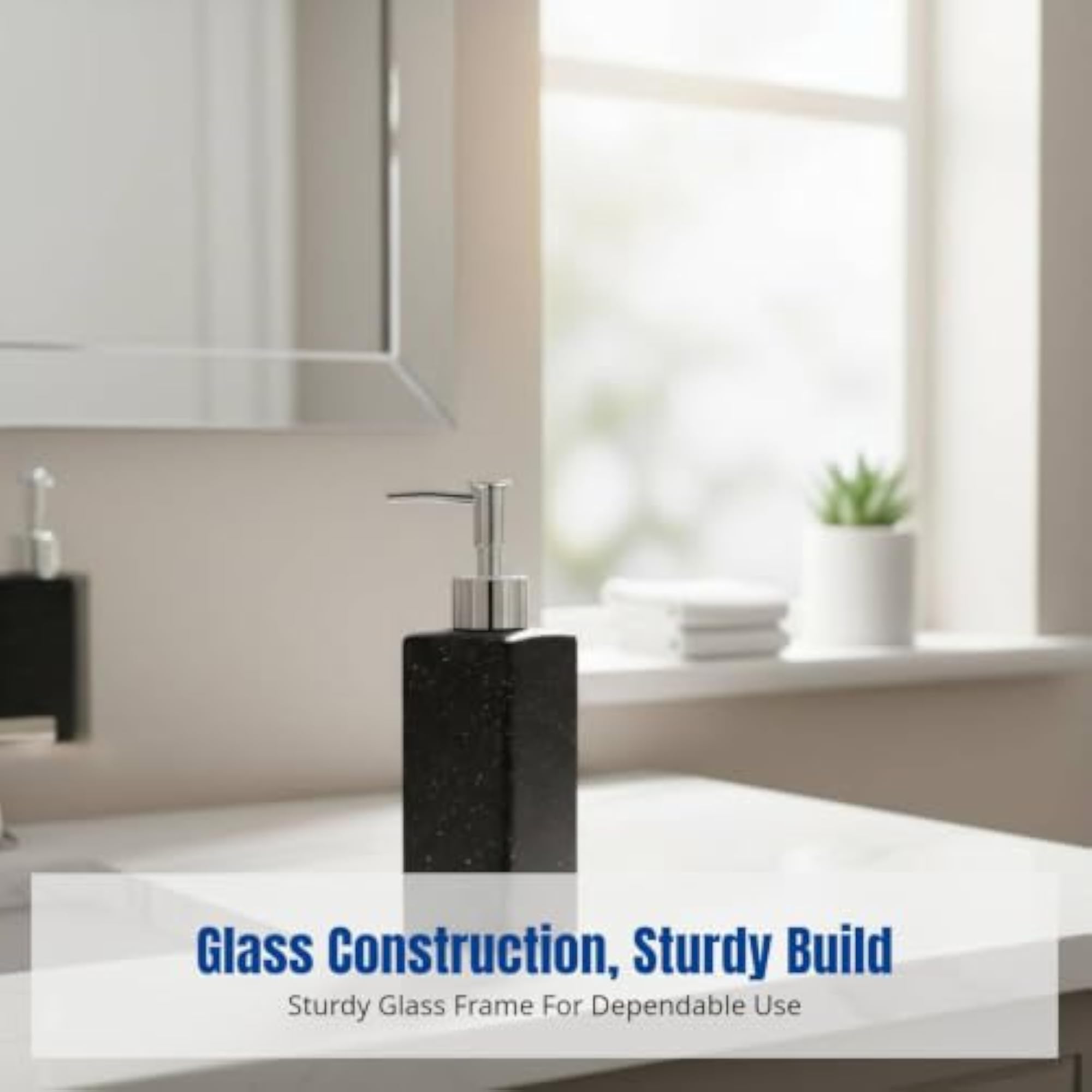 Modern Luxury Glass Dispenser Bottle with Pump