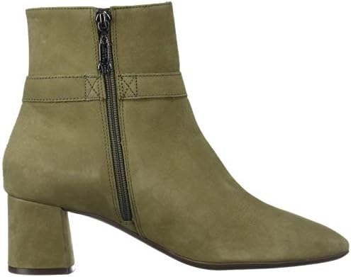 Marc Joseph New York Women's Genuine Leather Block Heel With Buckle Detail Madison Bootie, Olive Nubuck, 7.5 M US | Image 5