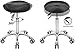 EASY LIFE Saddle Stool Rolling Chair Hydraulic Adjustable with Wheels for Office Home Salon Spa Studio (Black)